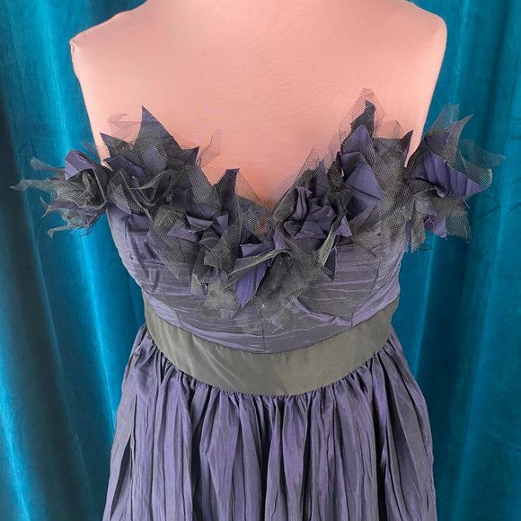 Maggy London Strapless Ruffle Cocktail Dress - Picture 2 of 13